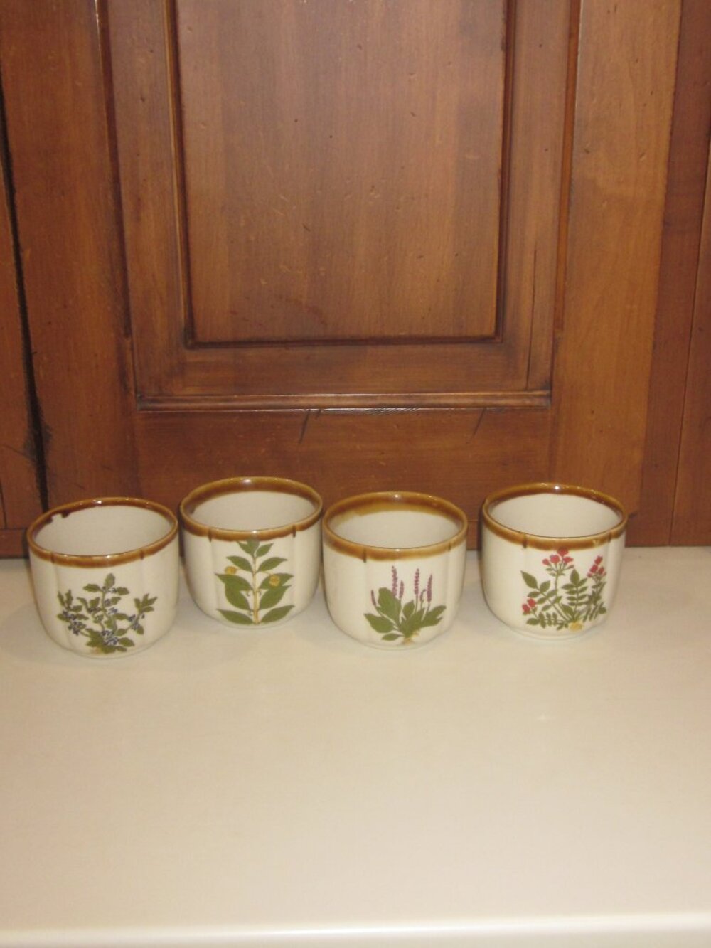 Vintage Mini Flower Pots Set of 4